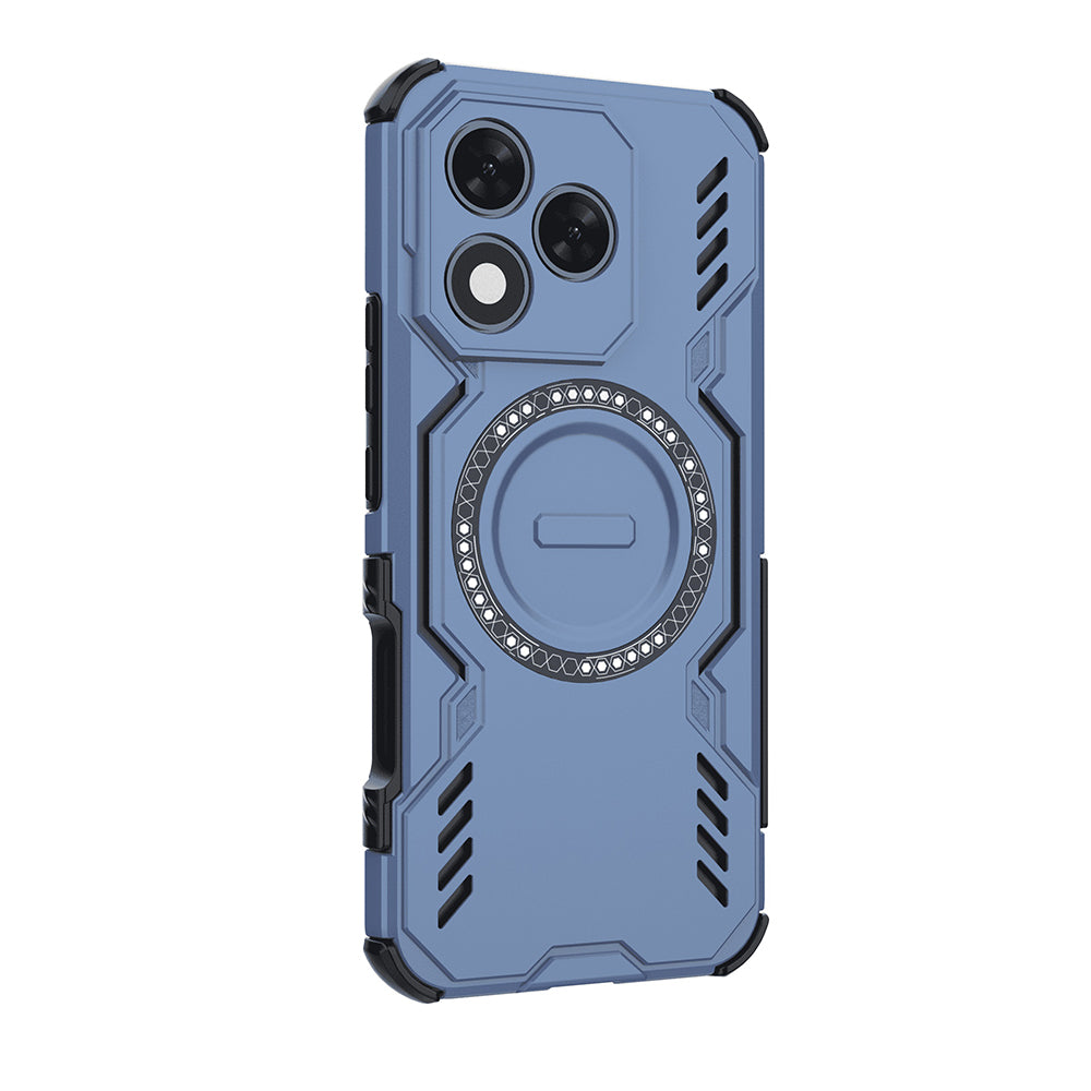 MagSafe калъф за Honor 400 Lite, Techsuit, ArmorMag, син