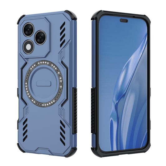 MagSafe калъф за Honor 400 Lite, Techsuit, ArmorMag, син