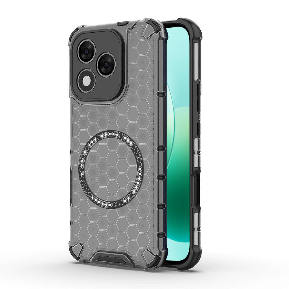MagSafe калъф за Honor 400 Lite, Techsuit, HoneyComb Shield, Черен