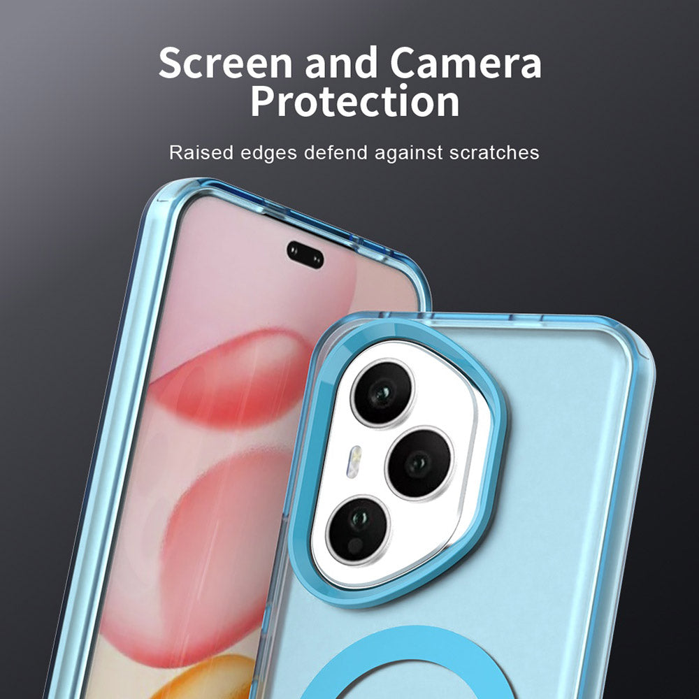MagSafe калъф за Honor 400 Pro, Techsuit, CandyCase, Син