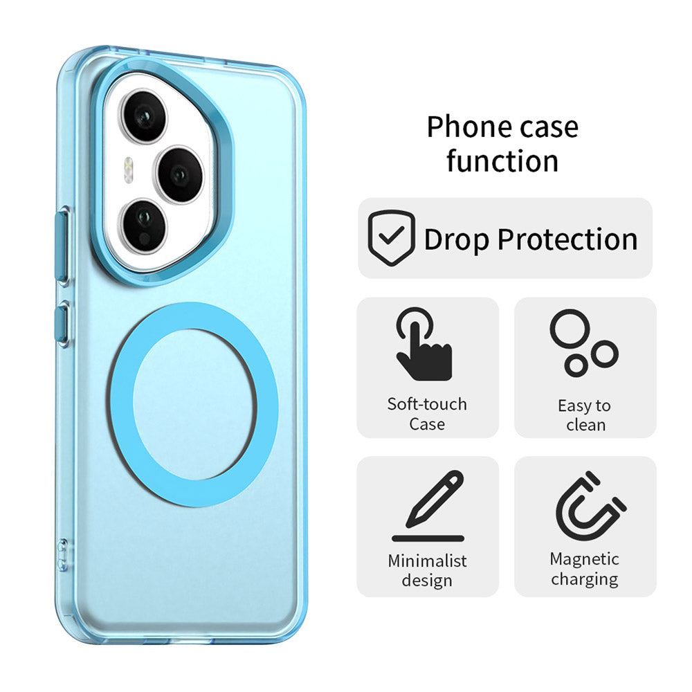 MagSafe калъф за Honor 400 Pro, Techsuit, CandyCase, Син