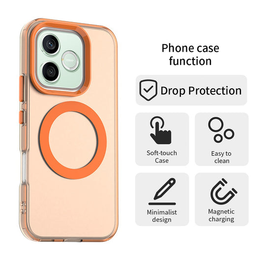 MagSafe калъф за Honor 600 Lite, Techsuit, CandyCase, Оранжев