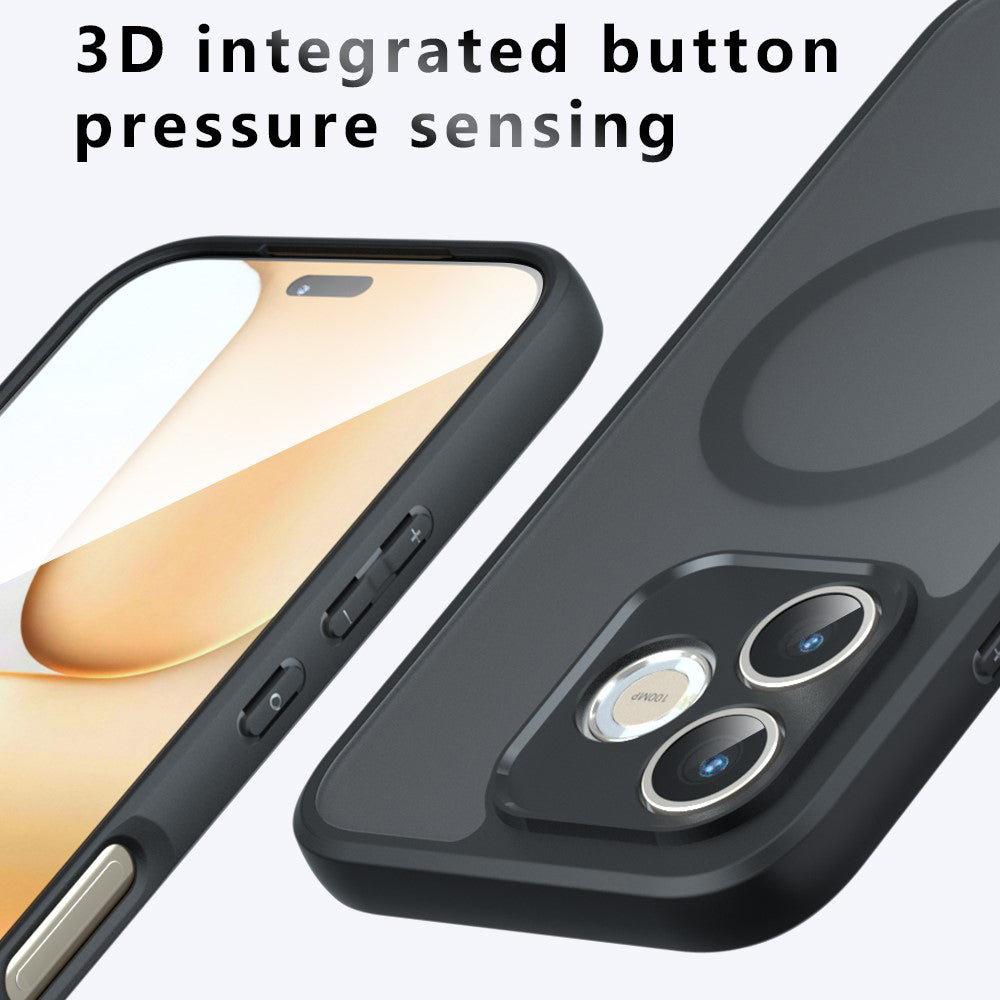 Калъф MagSafe за Honor 600 Lite, Techsuit, PureFrost, Сатенено Черен