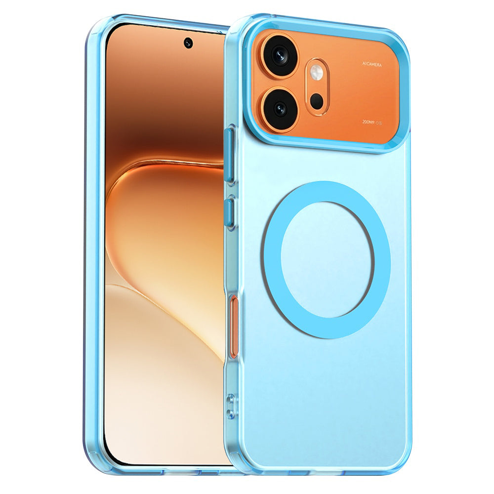 MagSafe калъф за Honor 600 Pro / 600, Techsuit, CandyCase, Син