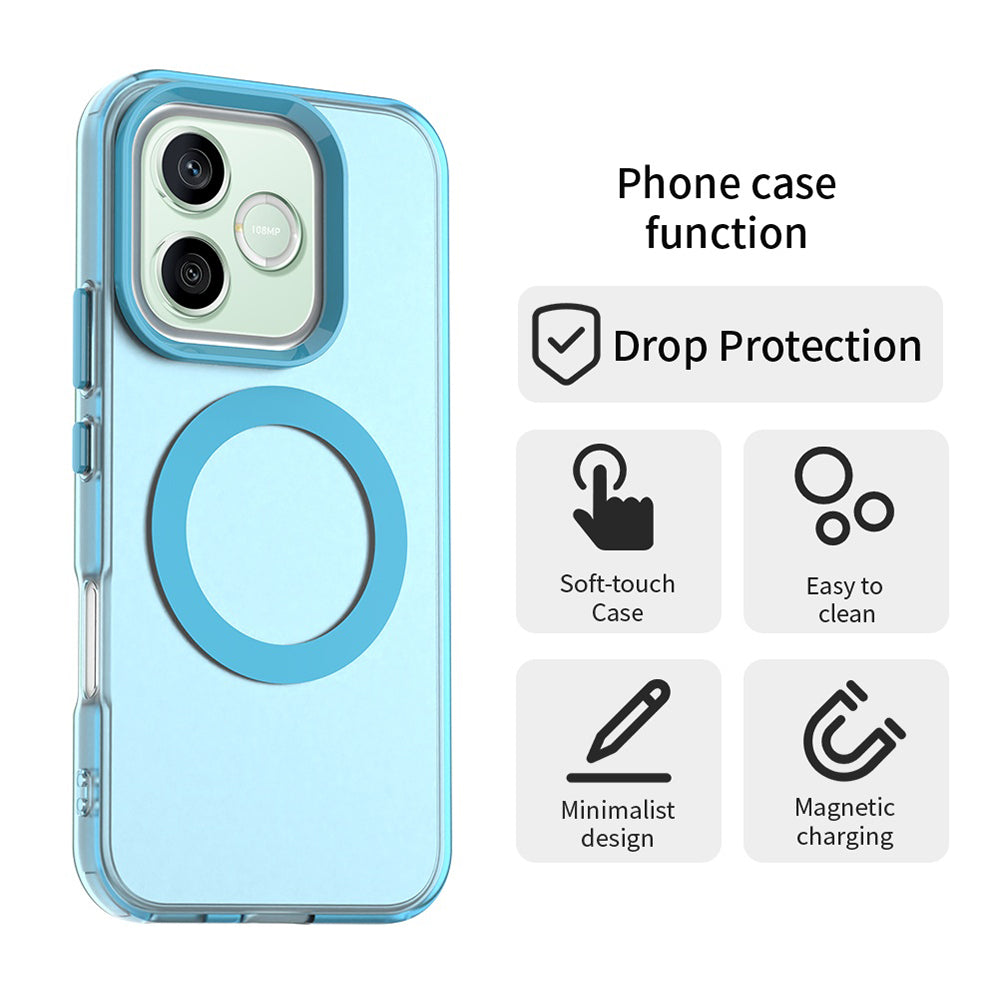 MagSafe калъф за Honor 600 Pro / 600, Techsuit, CandyCase, Син