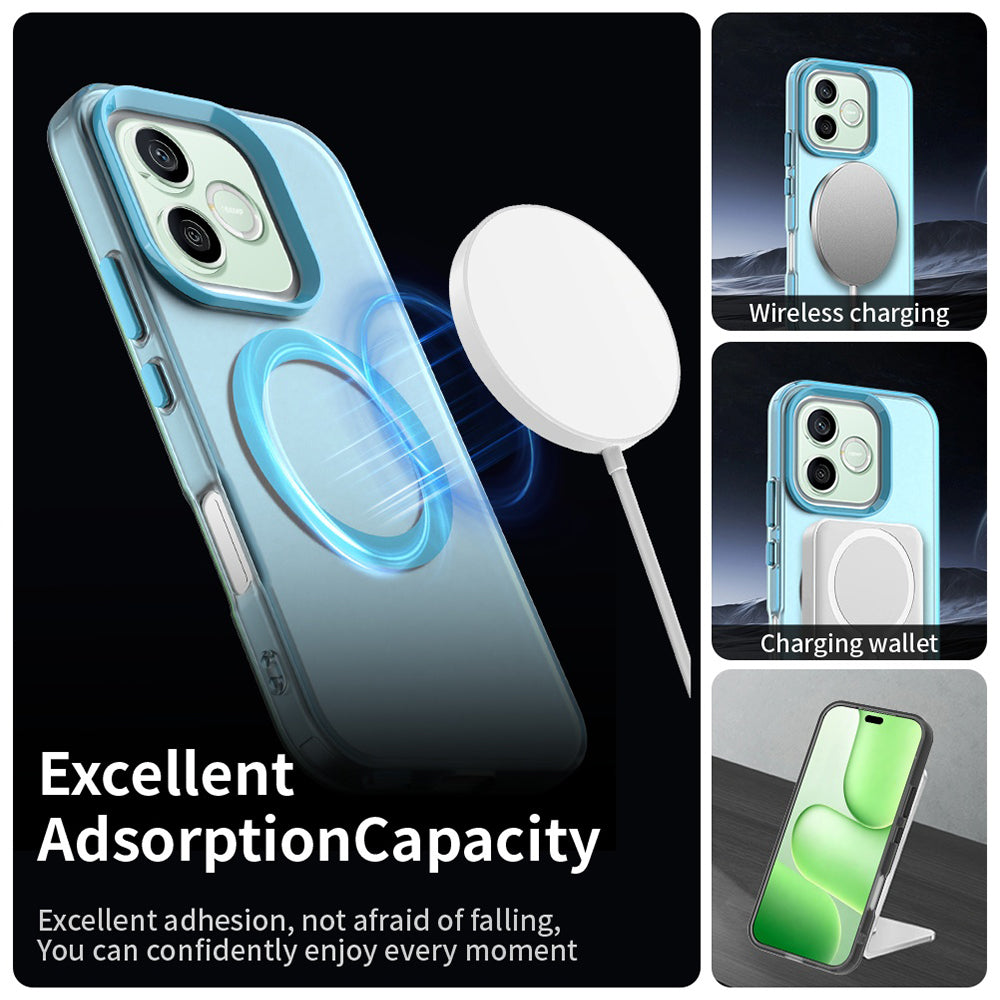 MagSafe калъф за Honor 600 Pro / 600, Techsuit, CandyCase, Син