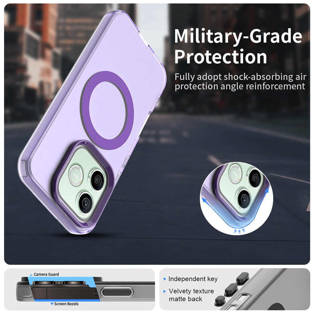 Калъф MagSafe за Honor 600 Pro / 600, Techsuit, CandyCase, Лилав