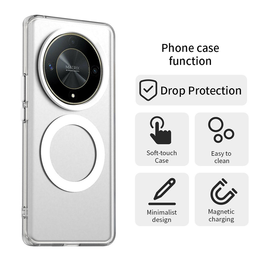 Калъф MagSafe за Honor Magic6 Lite, Techsuit, CandyCase, Бял