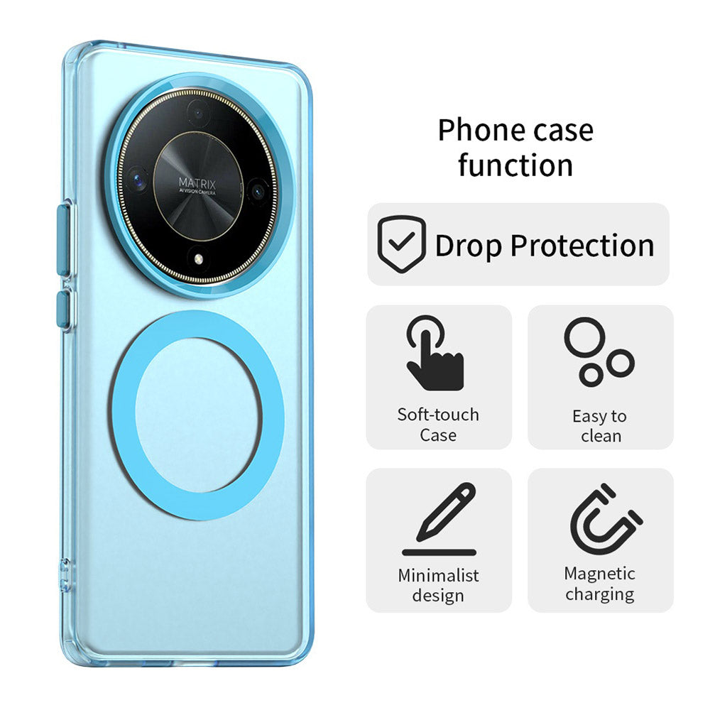 Калъф MagSafe за Honor Magic6 Lite, Techsuit, CandyCase, Син