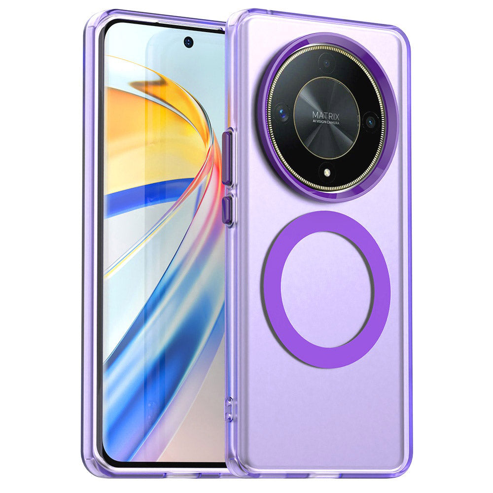 Калъф MagSafe за Honor Magic6 Lite, Techsuit, CandyCase, Лилав