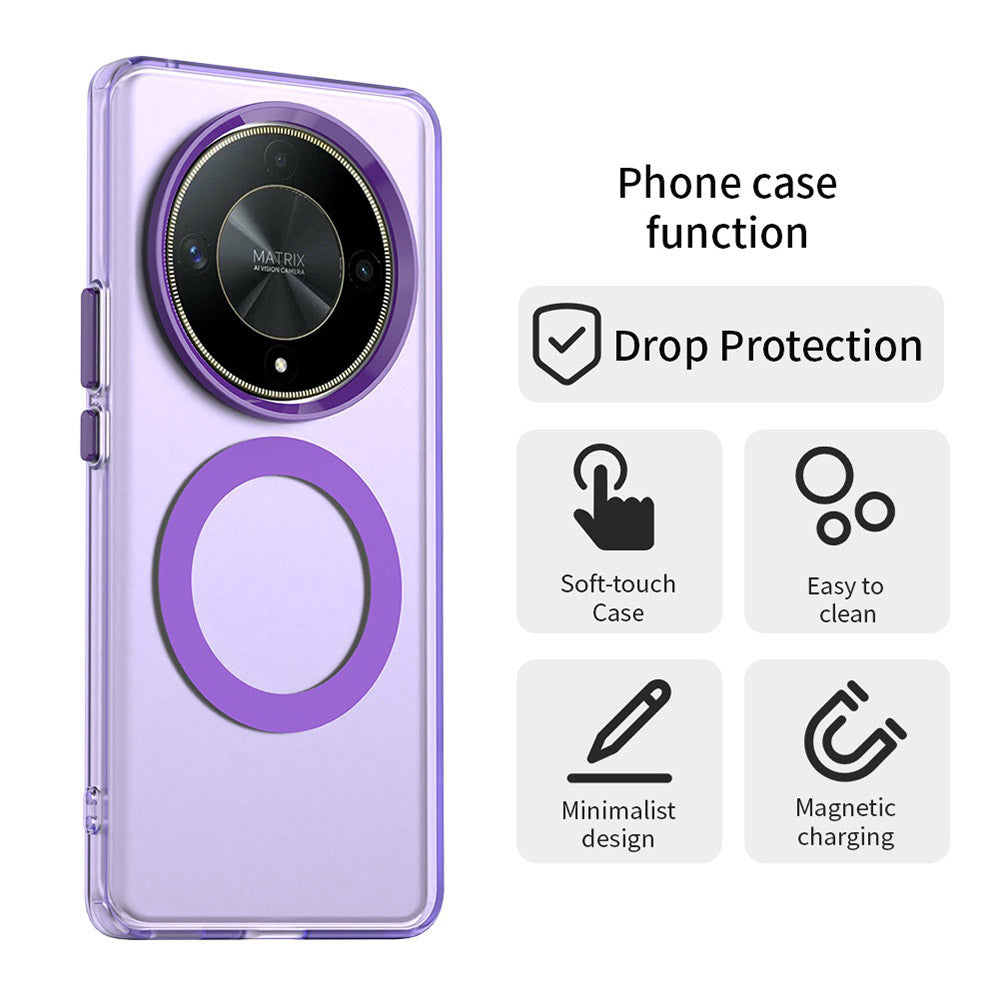 Калъф MagSafe за Honor Magic6 Lite, Techsuit, CandyCase, Лилав