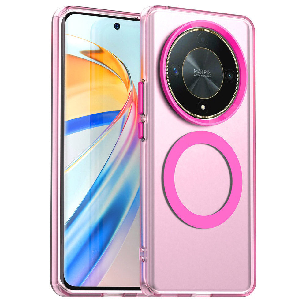 Калъф MagSafe за Honor Magic6 Lite, Techsuit, CandyCase, Розов