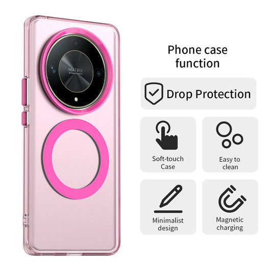 Калъф MagSafe за Honor Magic6 Lite, Techsuit, CandyCase, Розов