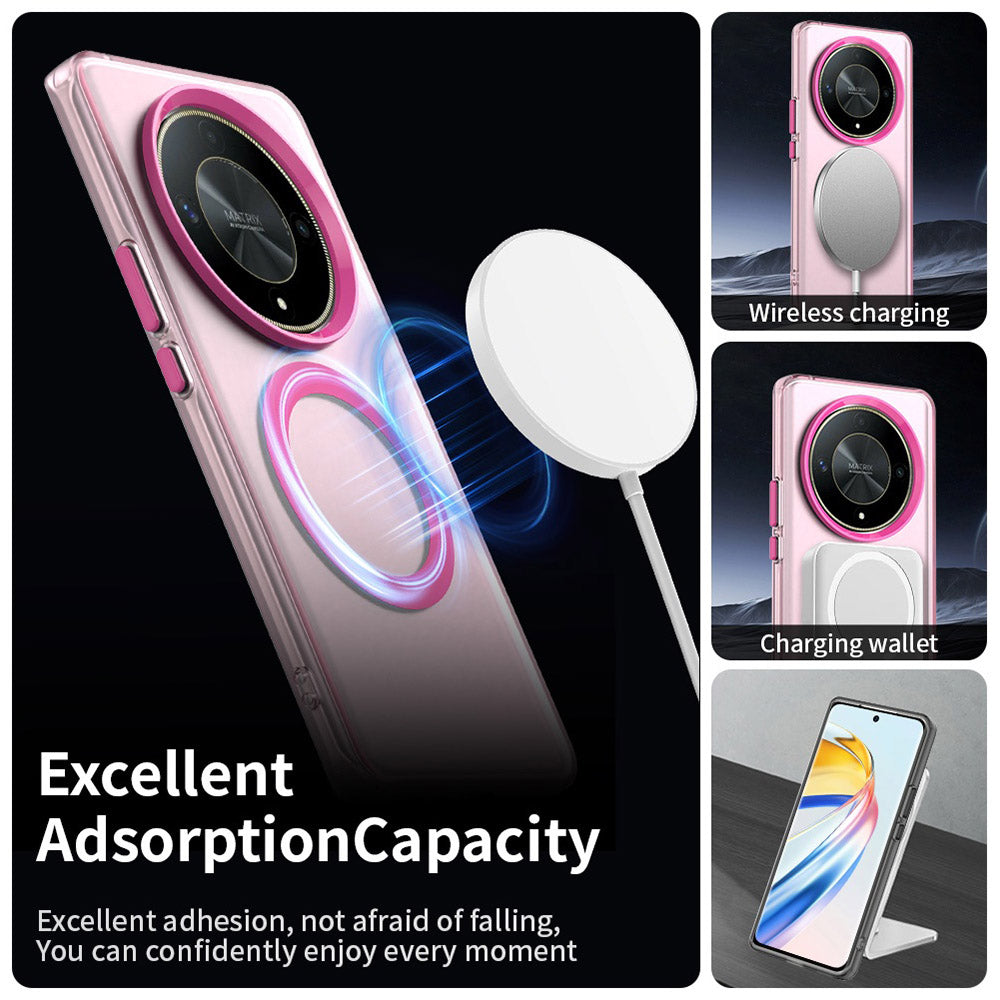 Калъф MagSafe за Honor Magic6 Lite, Techsuit, CandyCase, Розов