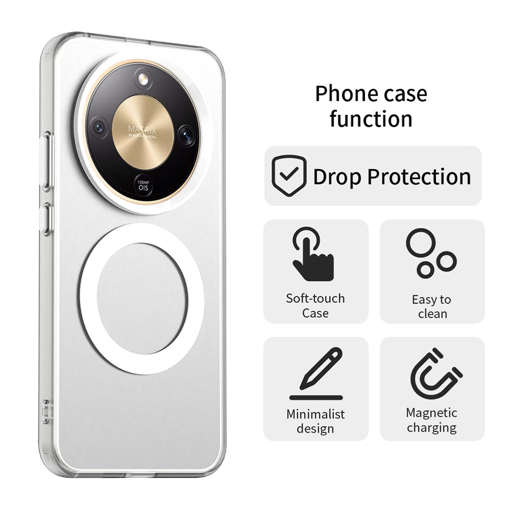 Калъф MagSafe за Honor Magic8 Lite, Techsuit, CandyCase, Бял