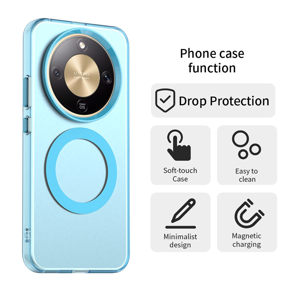 Калъф MagSafe за Honor Magic8 Lite, Techsuit, CandyCase, Син