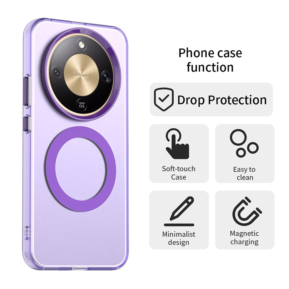Калъф MagSafe за Honor Magic8 Lite, Techsuit, CandyCase, Лилав