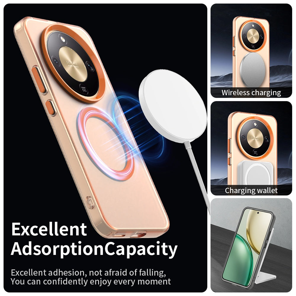 Калъф MagSafe за Honor Magic8 Lite, Techsuit, CandyCase, Оранжев