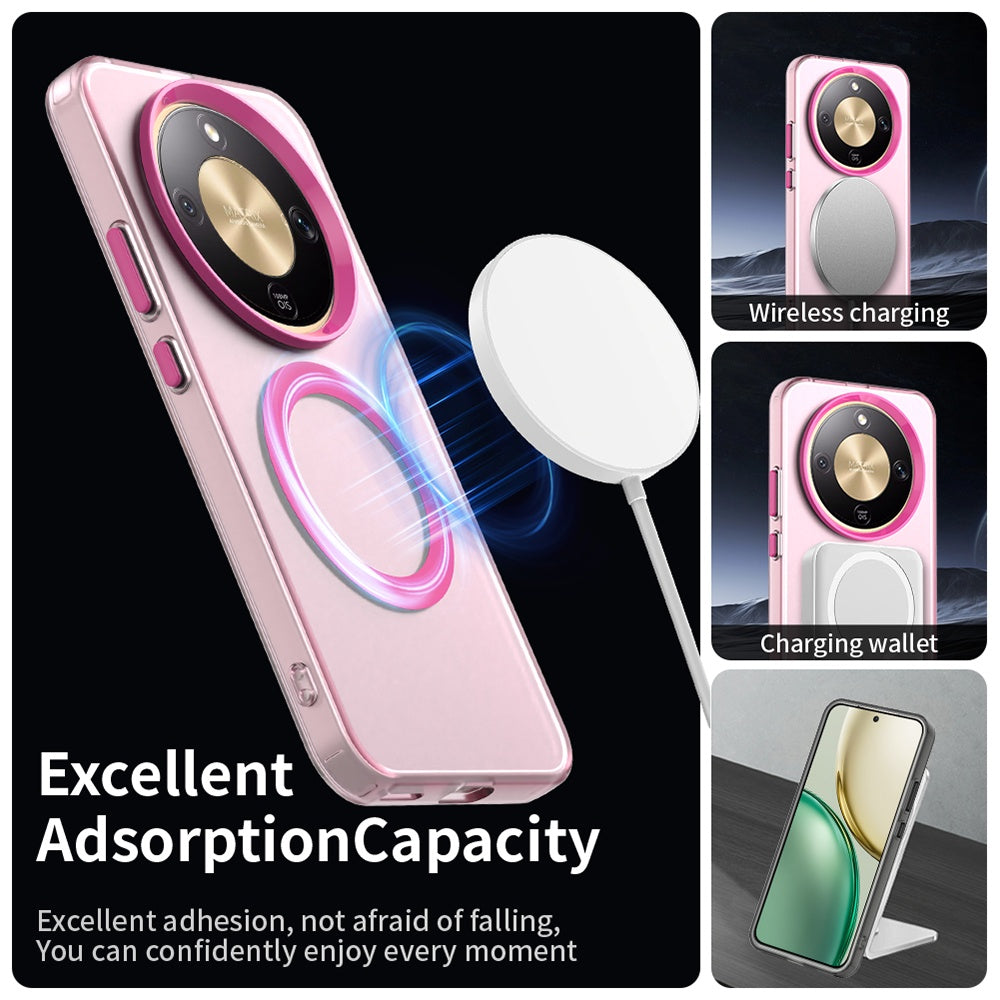 Калъф MagSafe за Honor Magic8 Lite, Techsuit, CandyCase, Розов