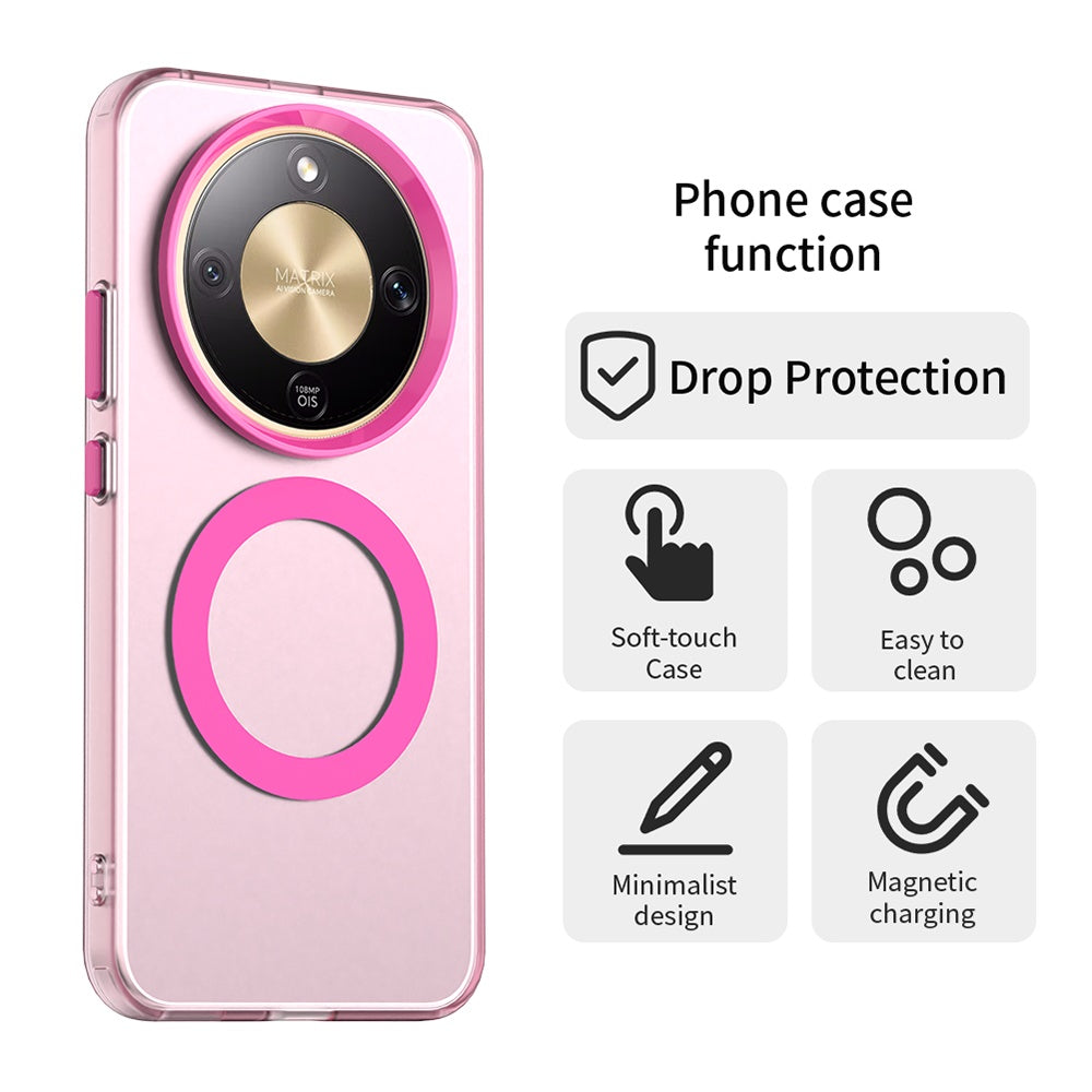 Калъф MagSafe за Honor Magic8 Lite, Techsuit, CandyCase, Розов