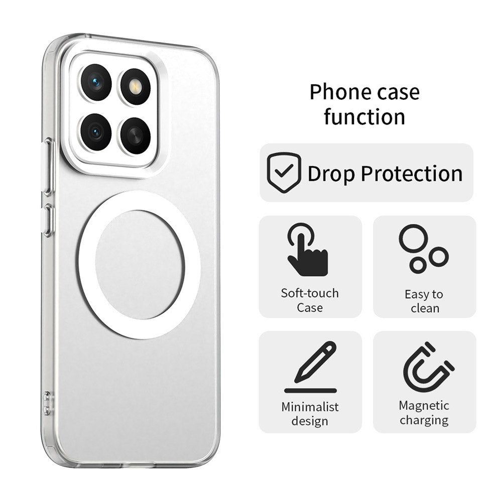 MagSafe калъф за Honor X8c, Techsuit, CandyCase, бял