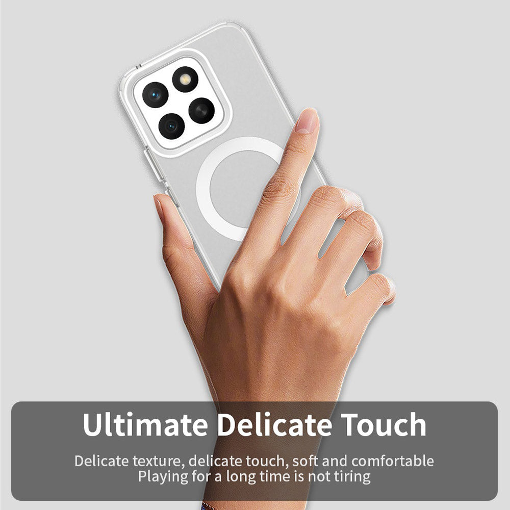 MagSafe калъф за Honor X8c, Techsuit, CandyCase, бял