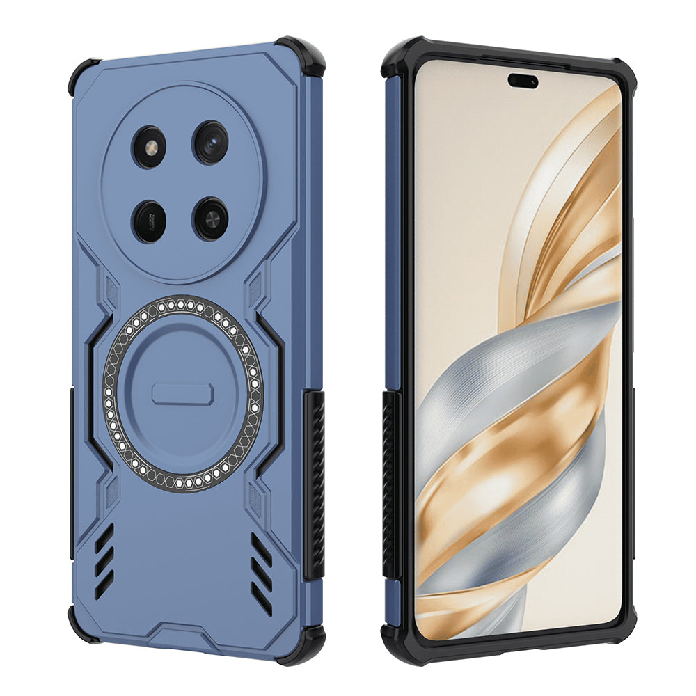 MagSafe калъф за Honor X9c / Magic7 Lite, Techsuit, ArmorMag, син