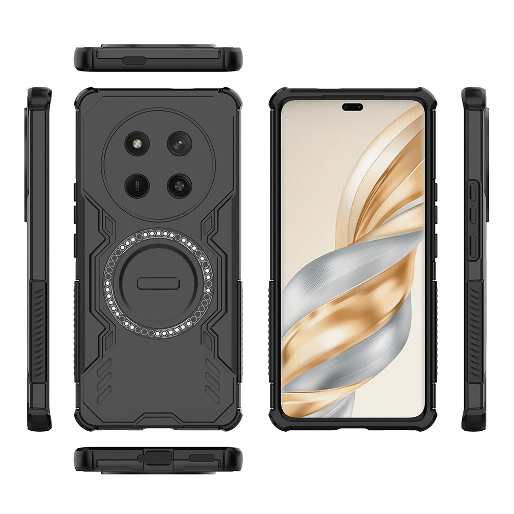 Калъф MagSafe за Honor X9c / Magic7 Lite, Techsuit, ArmorMag, Черен