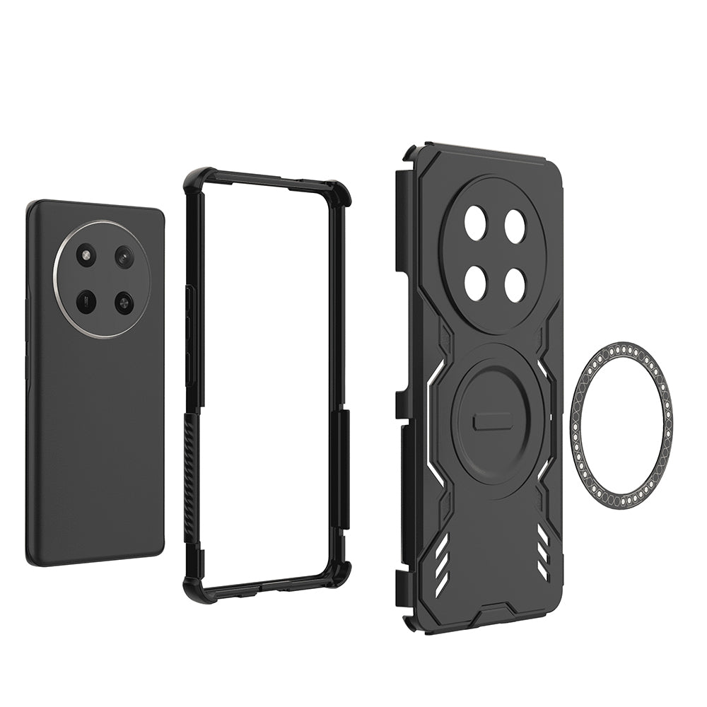 Калъф MagSafe за Honor X9c / Magic7 Lite, Techsuit, ArmorMag, Черен