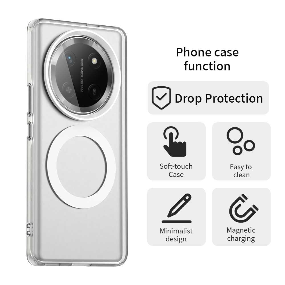 MagSafe калъф за Honor X9c / Magic7 Lite, Techsuit, CandyCase, бял