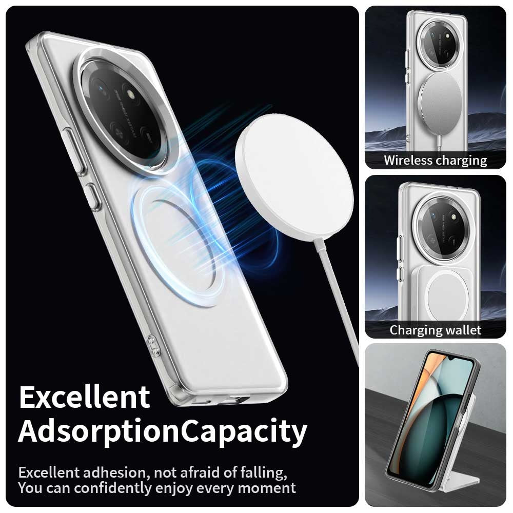 MagSafe калъф за Honor X9c / Magic7 Lite, Techsuit, CandyCase, бял