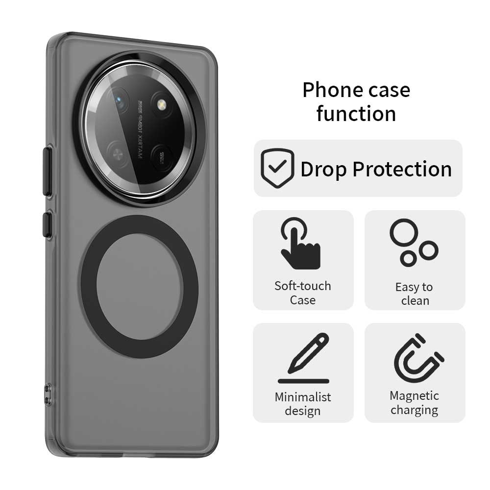 MagSafe калъф за Honor X9c / Magic7 Lite, Techsuit, CandyCase, Черен