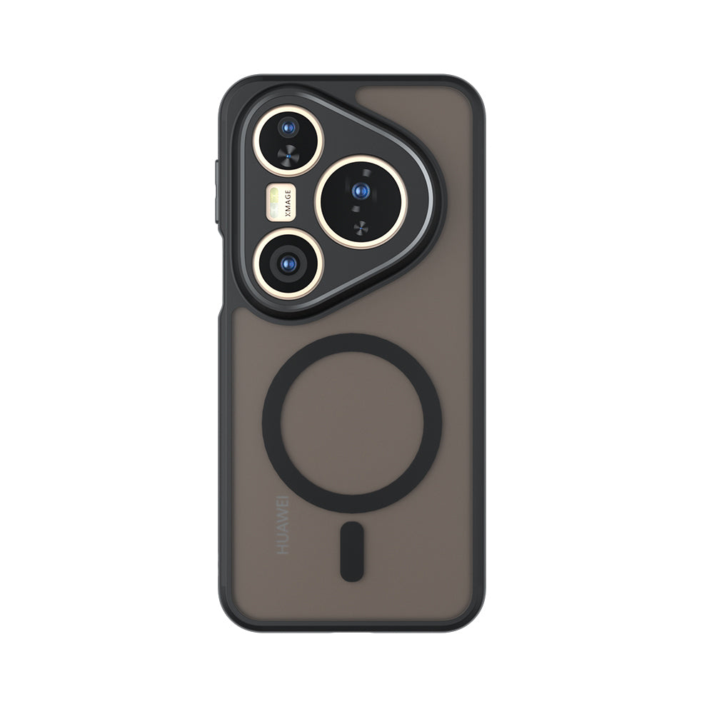 MagSafe калъф за Huawei Pura 80 Pro / Pura 80 Ultra, Techsuit, PureFrost, Черен сатен