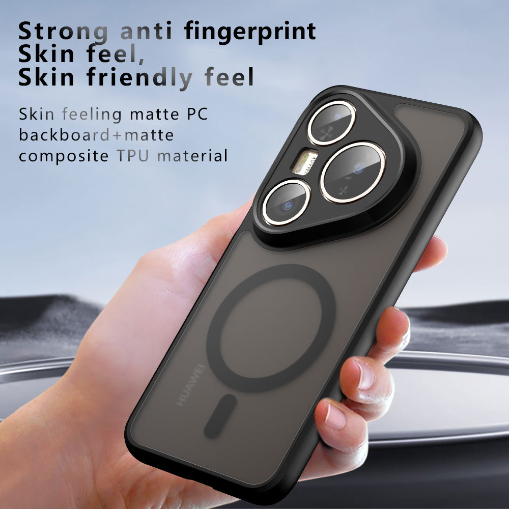 MagSafe калъф за Huawei Pura 80 Pro / Pura 80 Ultra, Techsuit, PureFrost, Черен сатен