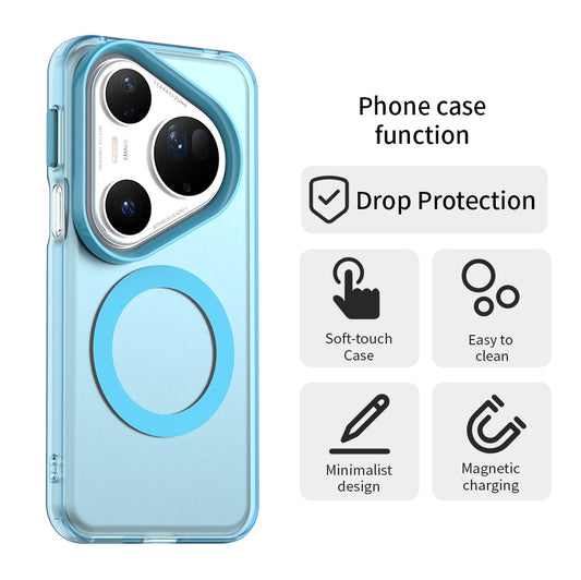 MagSafe калъф за Huawei Pura 80 Ultra, Techsuit, CandyCase, Син