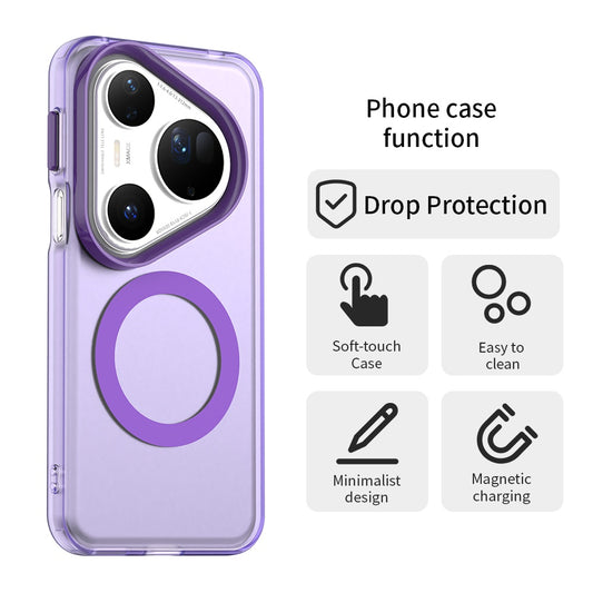 Калъф MagSafe за Huawei Pura 80 Ultra, Techsuit, CandyCase, Лилав