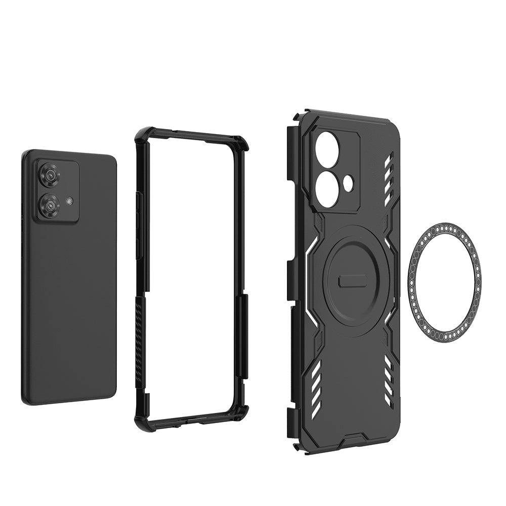 MagSafe калъф за Motorola Edge 40 Neo, Techsuit, ArmorMag, Син