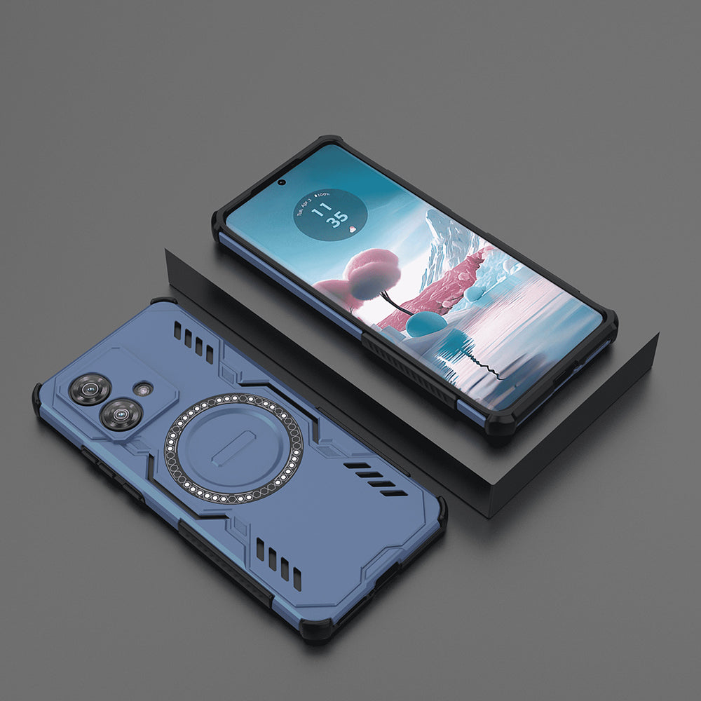 MagSafe калъф за Motorola Edge 40 Neo, Techsuit, ArmorMag, Син