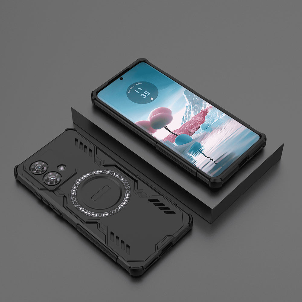 MagSafe калъф за Motorola Edge 40 Neo, Techsuit, ArmorMag, Черен