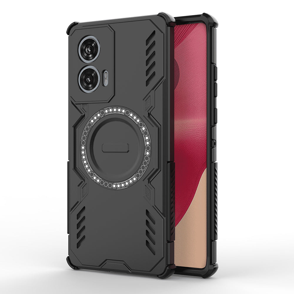 MagSafe калъф за Motorola Edge 50 Fusion, Techsuit, ArmorMag, Черен