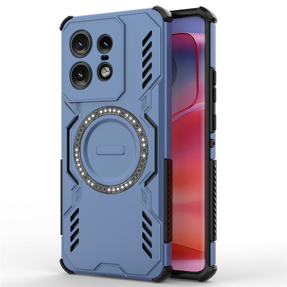 Калъф MagSafe за Motorola Edge 50 Pro, Techsuit, ArmorMag, Син