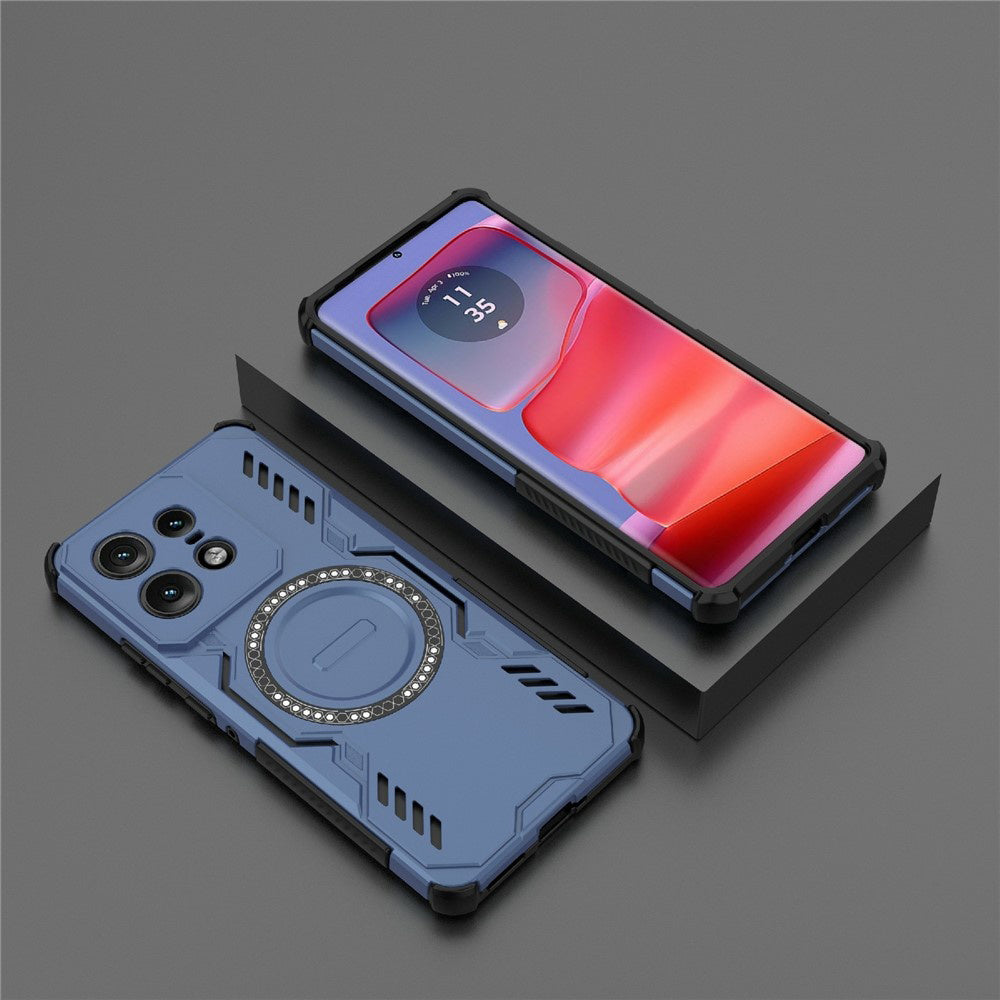 Калъф MagSafe за Motorola Edge 50 Pro, Techsuit, ArmorMag, Син