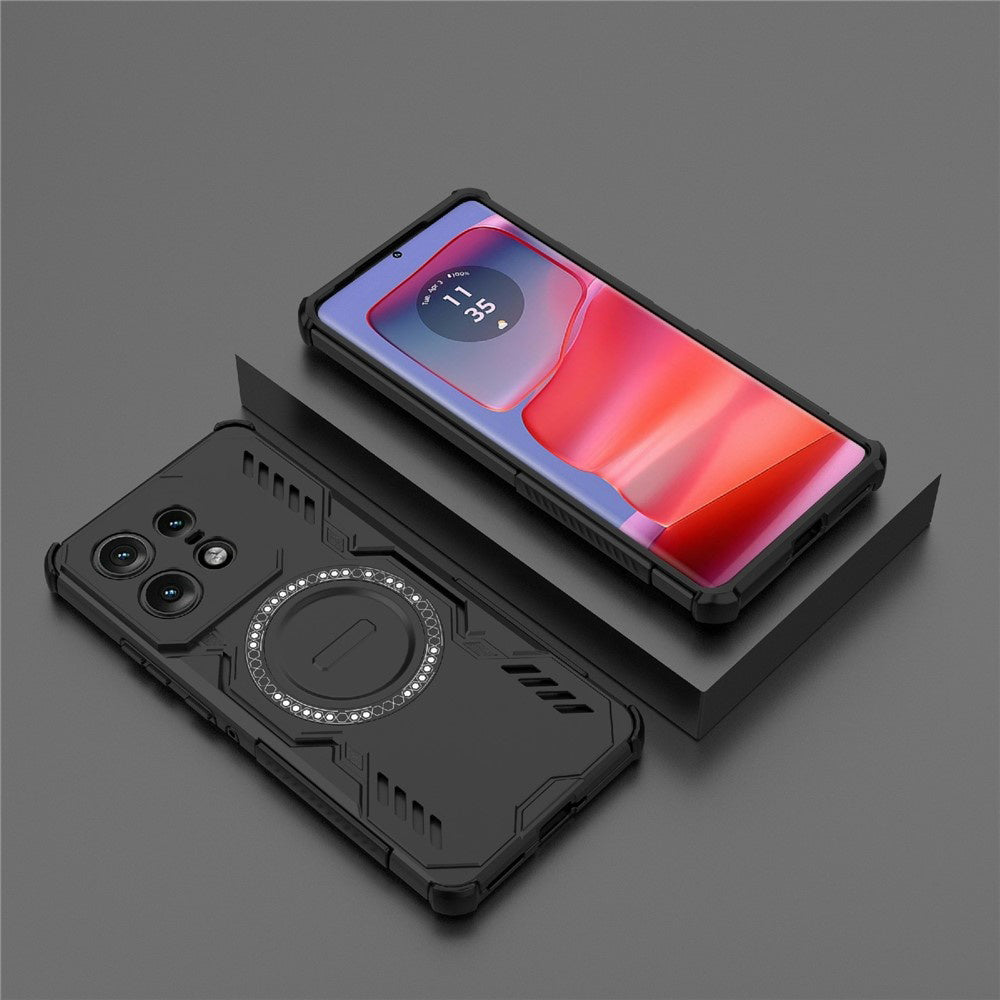 MagSafe калъф за Motorola Edge 50 Pro, Techsuit, ArmorMag, Черен