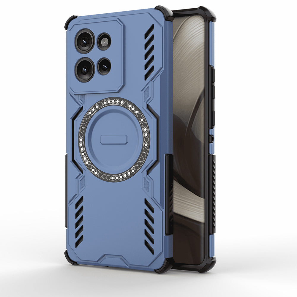 Калъф MagSafe за Motorola Edge 50, Techsuit, ArmorMag, Син