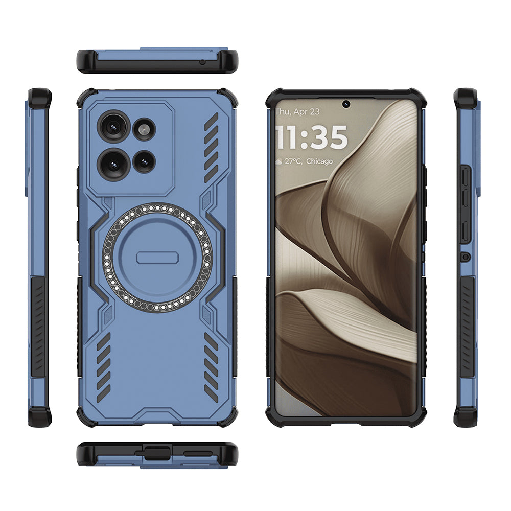 Калъф MagSafe за Motorola Edge 50, Techsuit, ArmorMag, Син