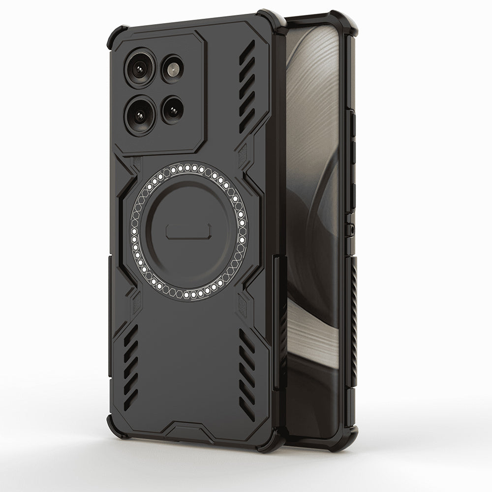 MagSafe калъф за Motorola Edge 50, Techsuit, ArmorMag, Черен