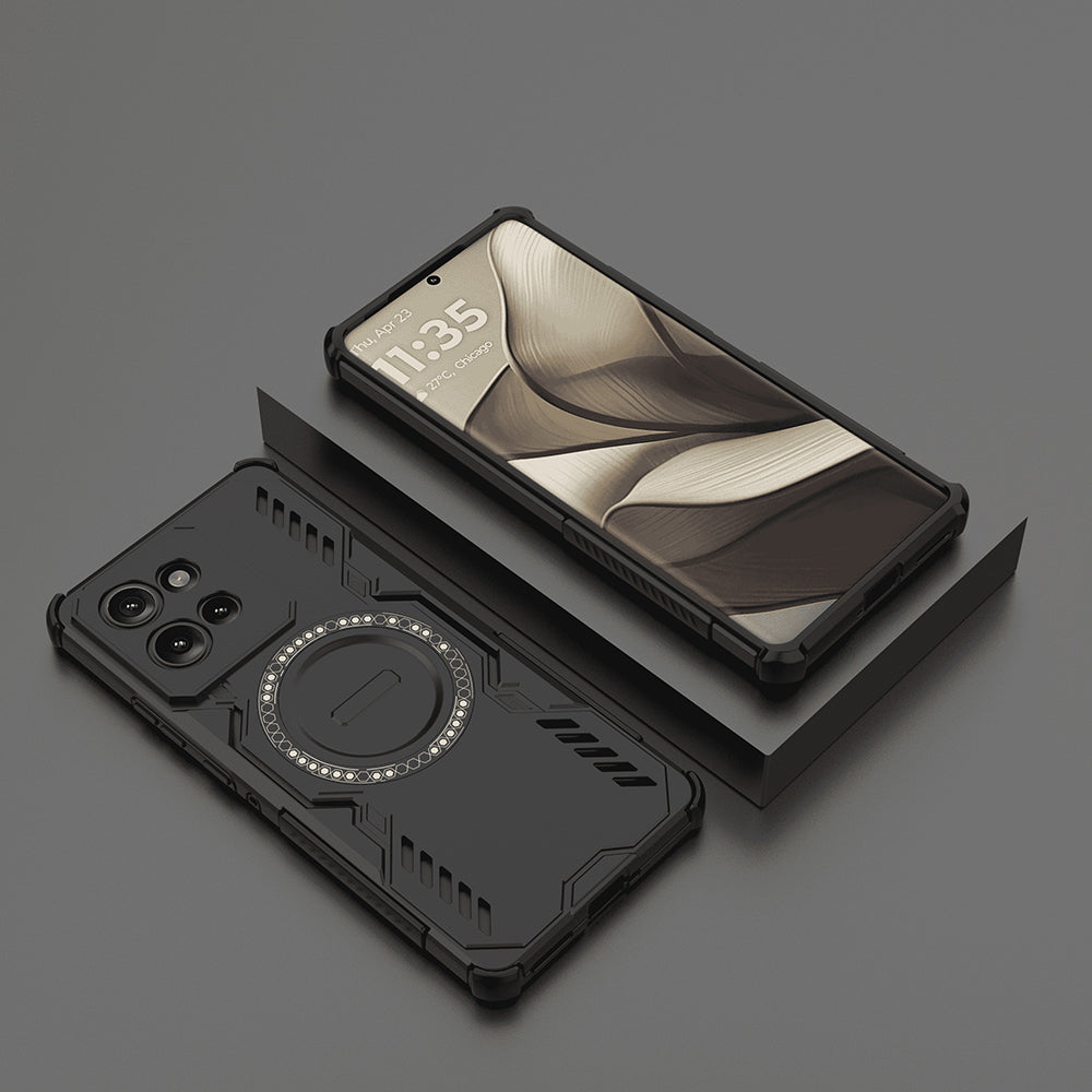 MagSafe калъф за Motorola Edge 50, Techsuit, ArmorMag, Черен