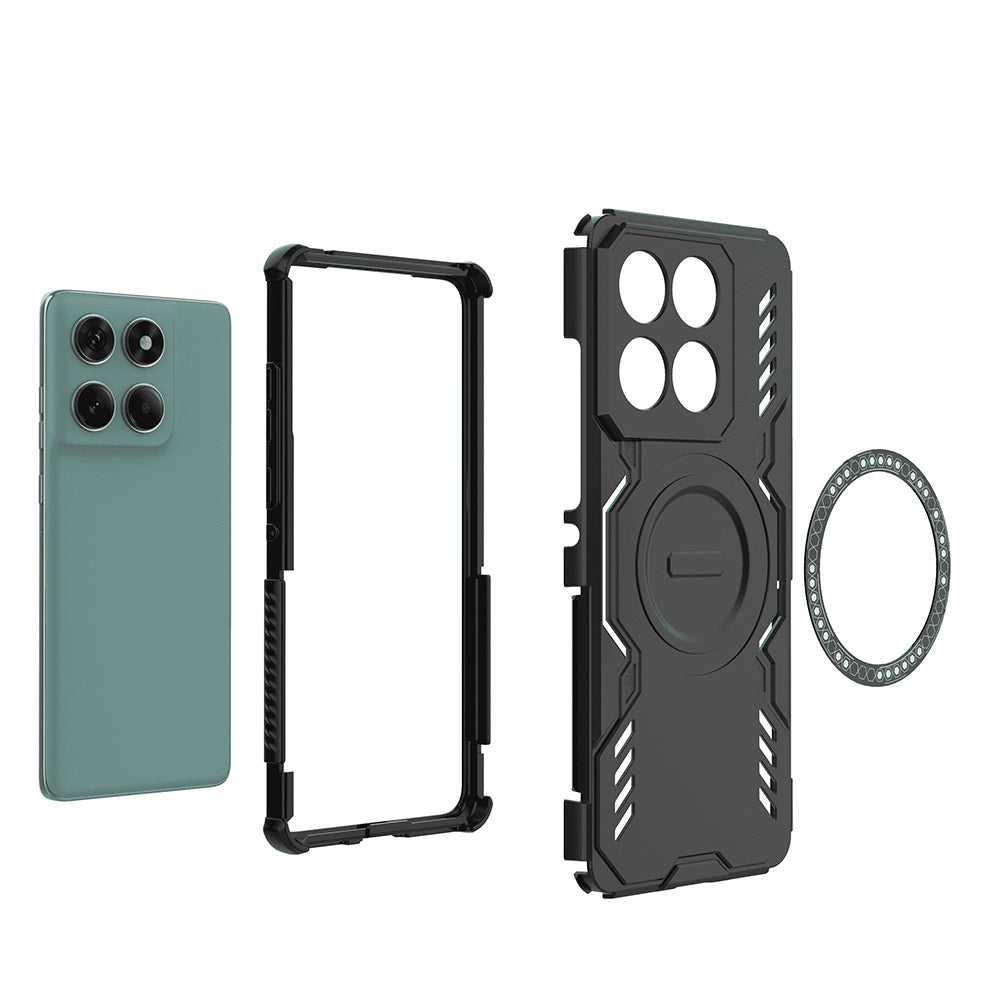 Калъф MagSafe за Motorola Edge 60 Fusion / Edge 60, Techsuit, ArmorMag, Черен