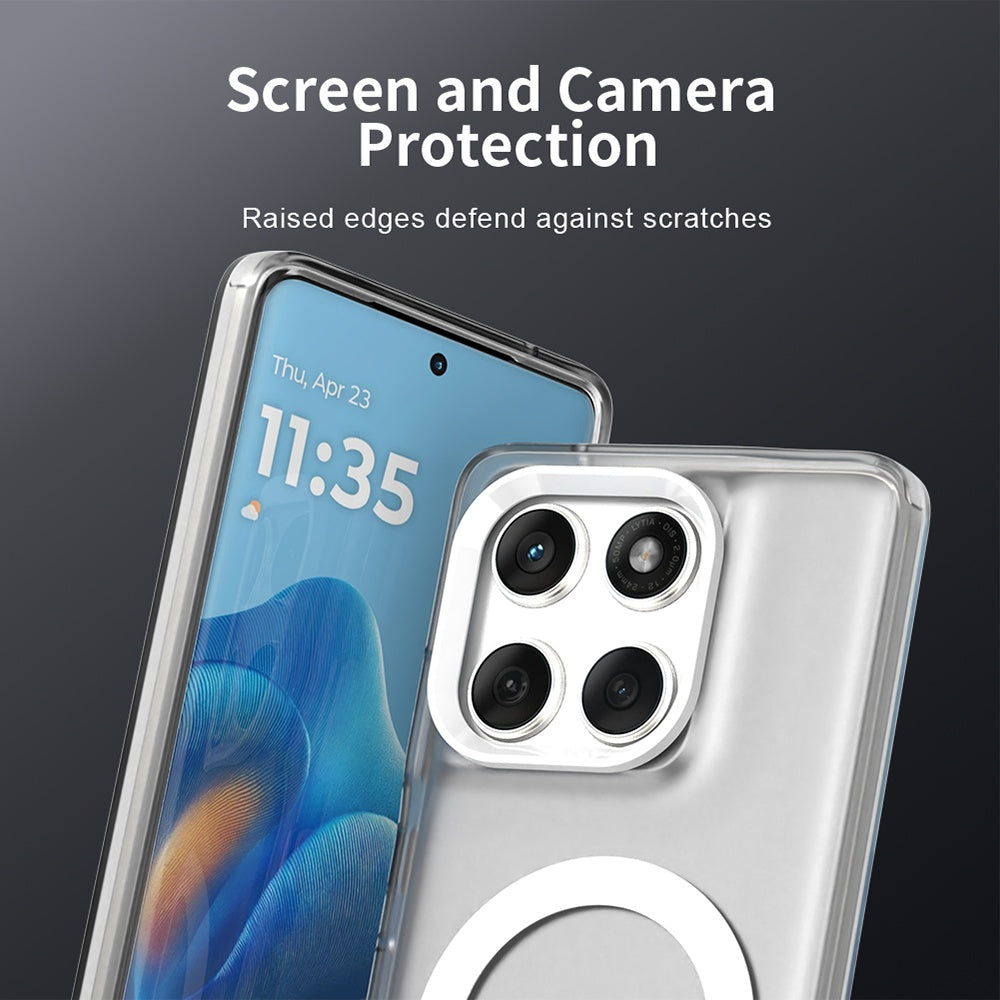 Калъф MagSafe за Motorola Edge 60 Fusion / Edge 60, Techsuit, CandyCase, Бял