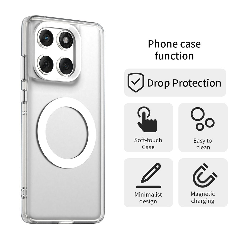 Калъф MagSafe за Motorola Edge 60 Fusion / Edge 60, Techsuit, CandyCase, Бял